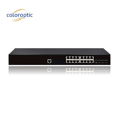 IEEE802.3 Layer 2 POE スイッチ 16 4GE SFP ポート 10/100/1000M 1 コンソール オート MDI/MDIX