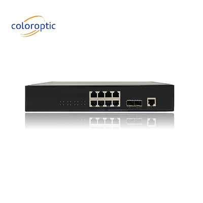 効率的なポースイッチ 8ポート 10/100/1000M 2*GE SFP イーサネット アップリンク 140W