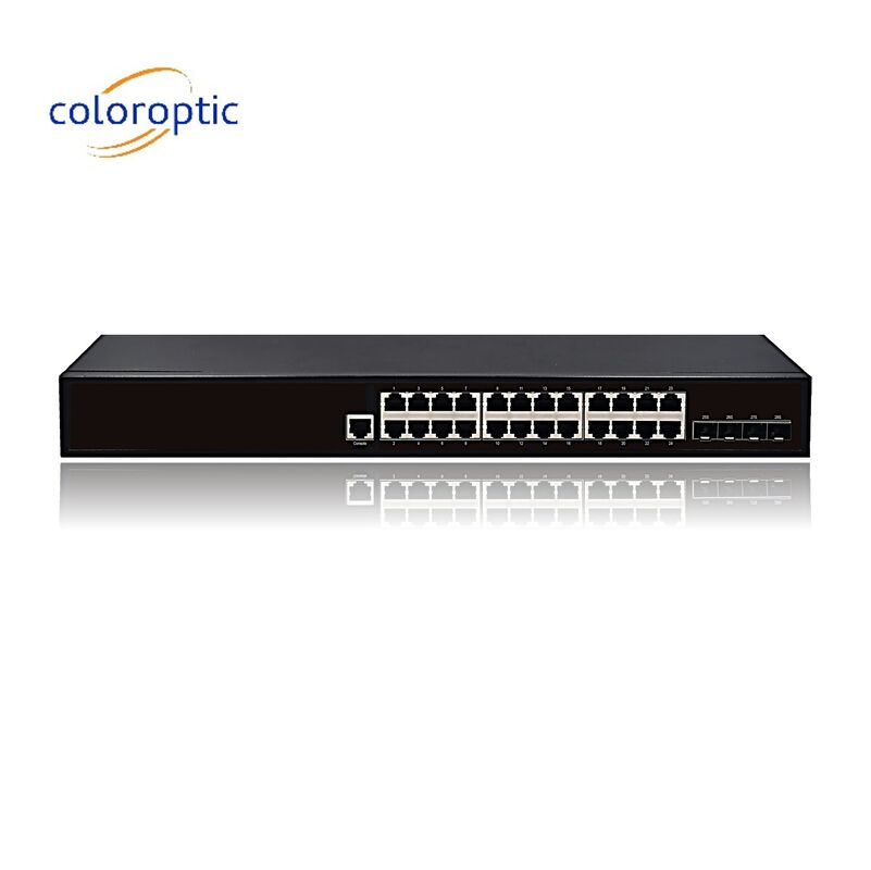 レイヤ2 インテリジェント POE イーサネット スイッチ 24 ポート 10/100/1000M 4GE SFP ポート