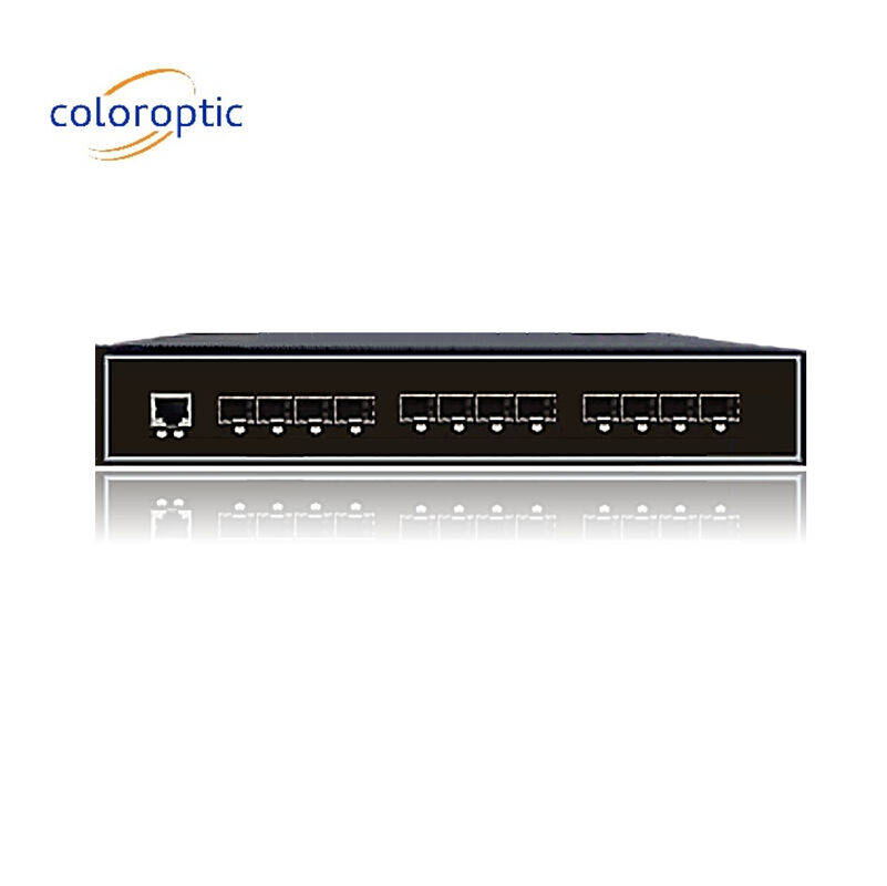 産業用インテリジェントイーサネットスイッチ 8GE SFP 4ポート 10GE SFP+ 1 コンソール